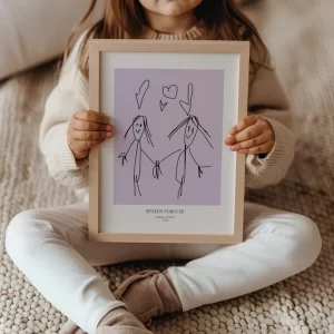 Make My Child’s Drawing into Wall Art